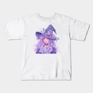 Pastel Goth Kawaii Witch Kids T-Shirt